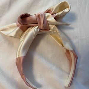 Benoit Missolin Eugenie Bow Headband Pink